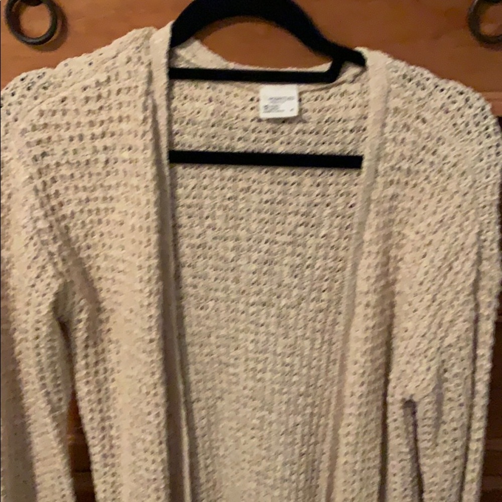 Cardigan sweater oatmeal color
